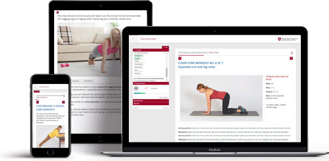 course shown on multiple devices